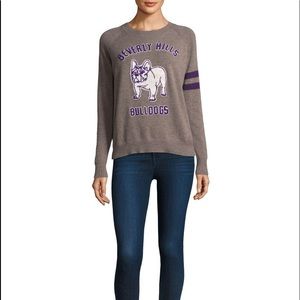 27milesmalibu Gray Bulldog Cashmere Sweater
